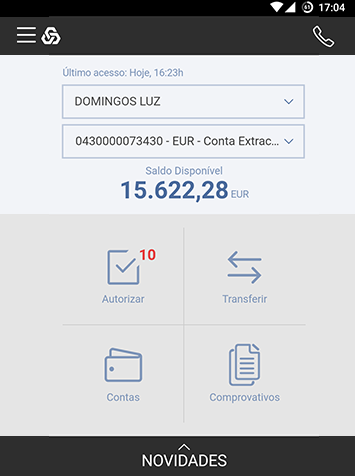 App Caixadirecta Empresas - home