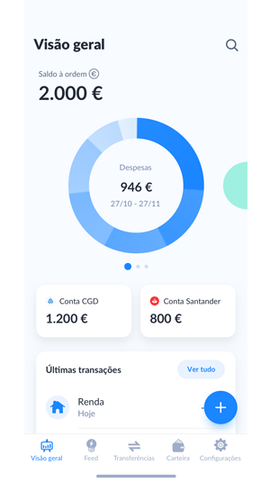 App DABOX - ecrã Geral