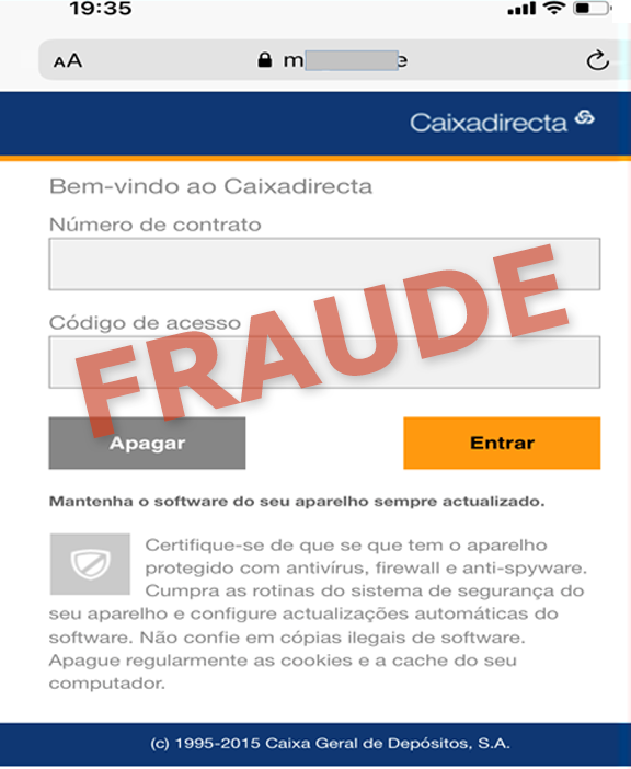 Exemplo de SMS falsificado - imagem 2