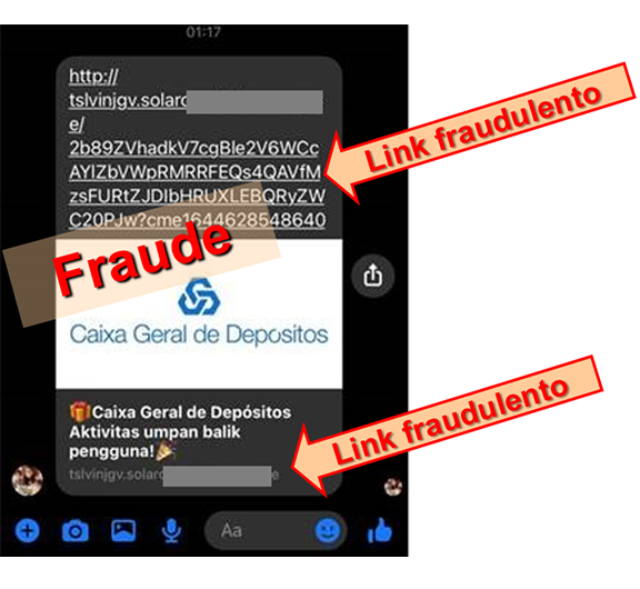 Phishing Caixa Geral Depósitos