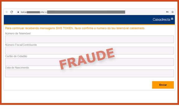 ecran2 com exemplo de fraude