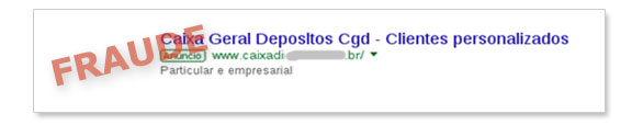 Exemplo de falso anúncio 