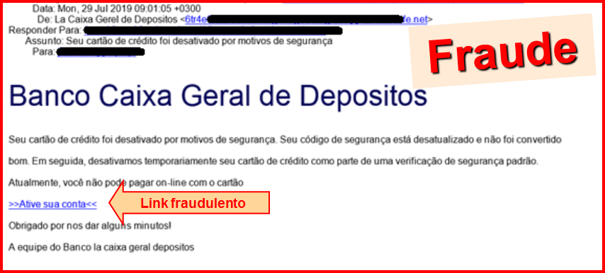 ecran1 com exemplo de fraude