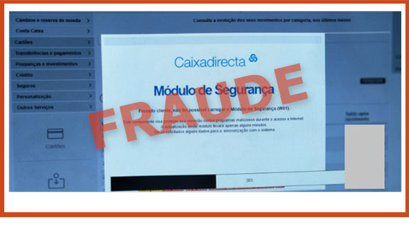 ecran1 com exemplo de ecran fraudulento