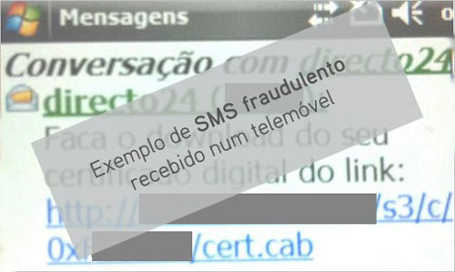 SMS fraudulenta