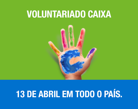 Aç~sao de Voluntariado Caixa dia 13 de abril