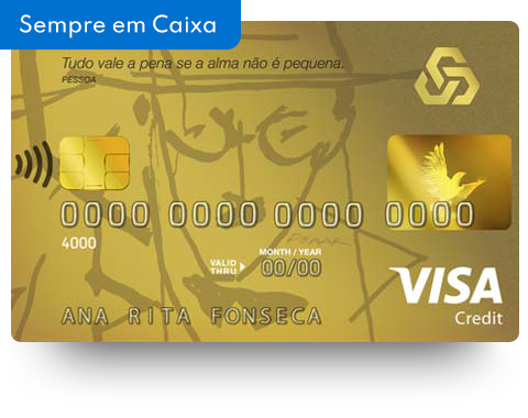 Cartões de crédito é na Caixa.