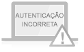 Autenticação incorreta