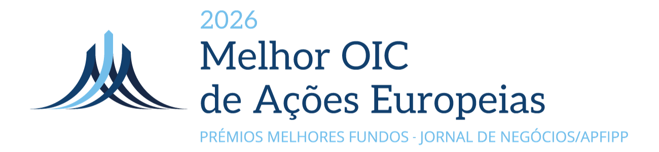 Logotipo prémio - Melhor 'OIC de ações europeias' 2025