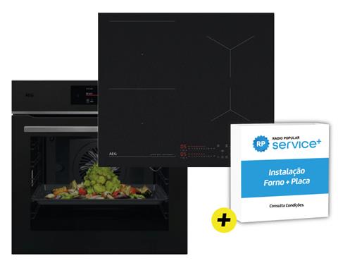 Forno + Placa Indução AEG