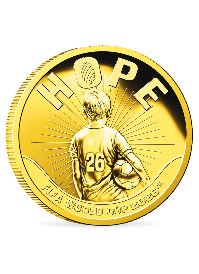  Moeda em Ouro 5 Pounds – FIFA WORLD CUP 2026