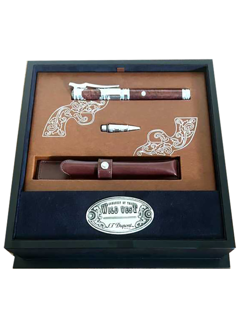 Caneta-tinteiro S.T. Dupont Neo-Classique Prestige Conquest of the Wild West – Art Brown