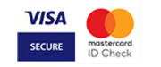 Logos Visa e Master Card secured