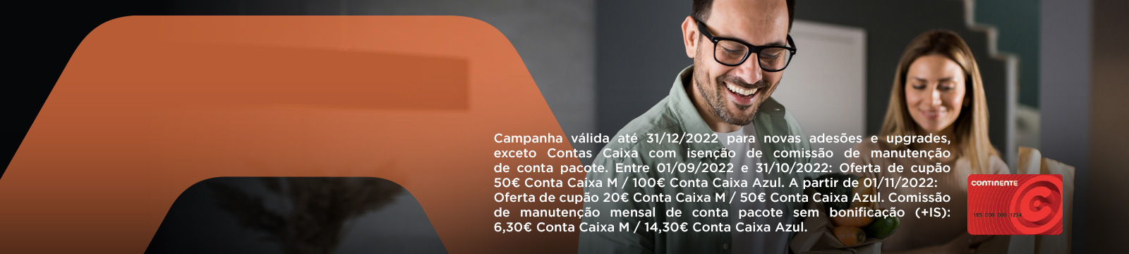 Contas Caixa e Continente