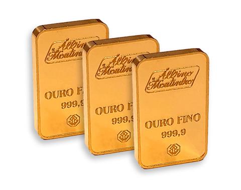 Kit 3 Barras em Ouro