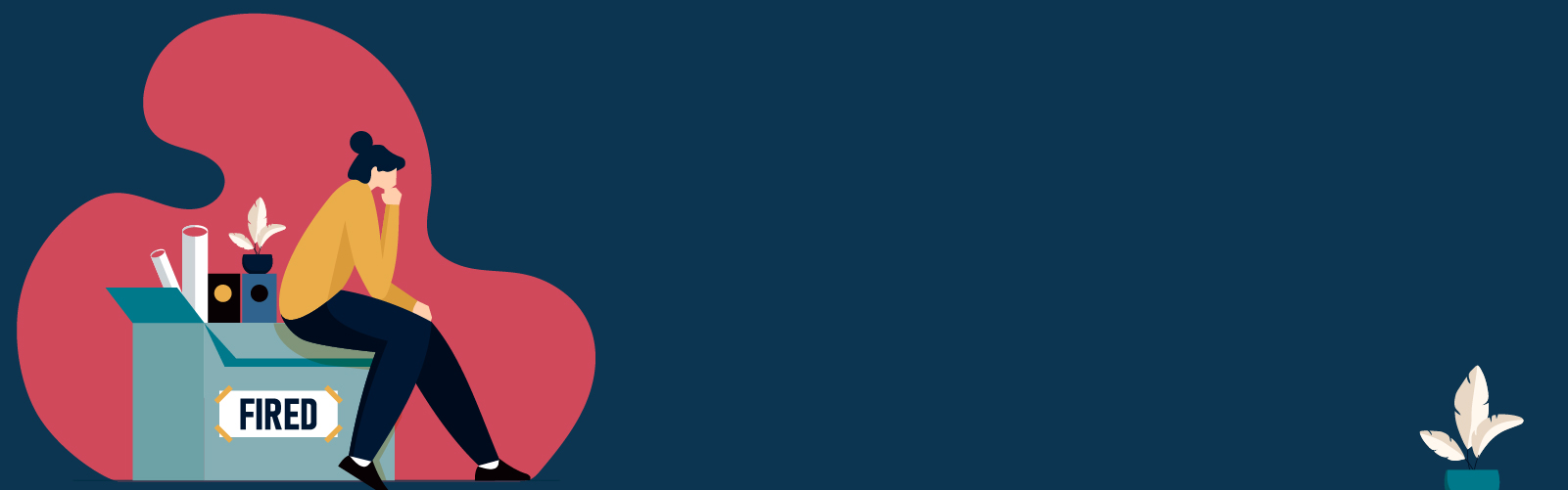 ilustração de alguém que foi despedido
