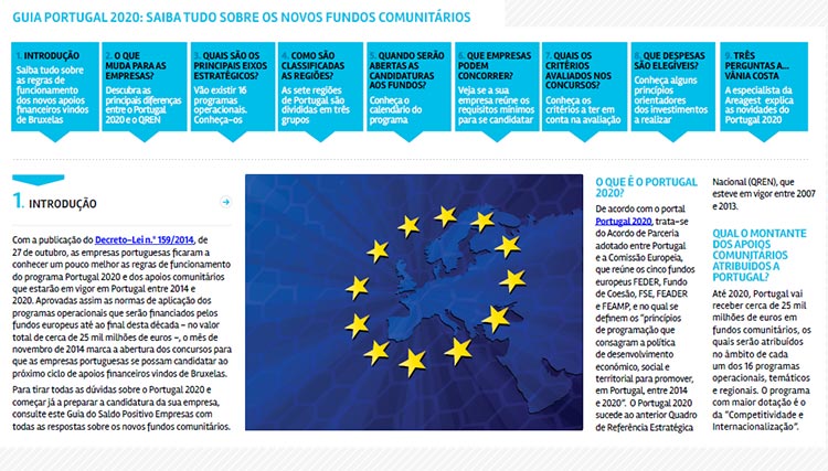 capa do Guia Portugal 2020