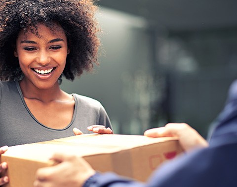 Encomenda com origem fora da Europa