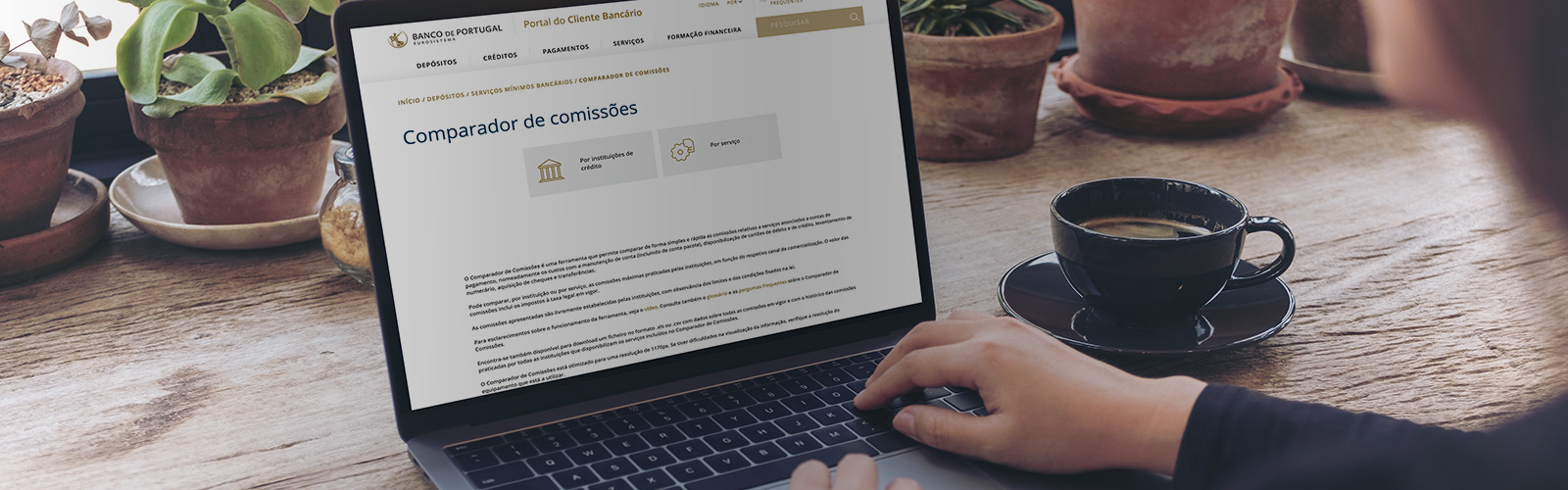 Comparador de Comissões bancárias